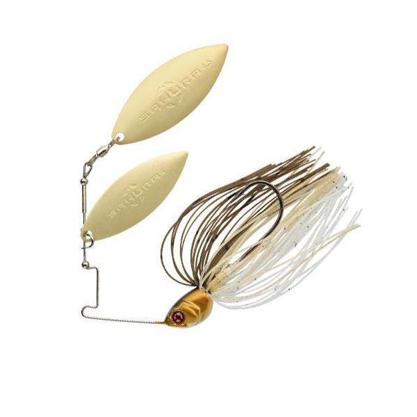 Sakura Cajun DW 14gr JC18 Spinnerbait - Glanzend Goud
