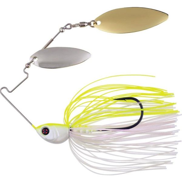 Sakura Cajun Spinnerbait DW Spinnerbait Jc2 (Wit & Chart) - 14gr