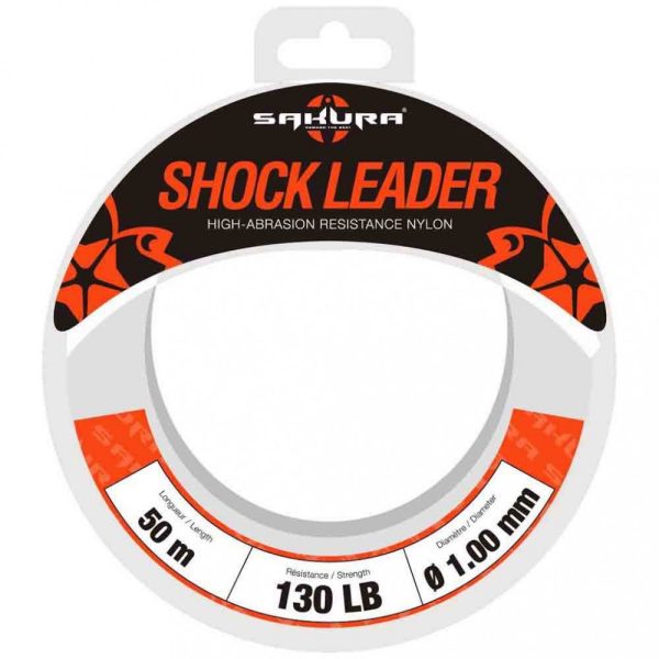 Sakura - SHOCK LEADER CLEAR 50 M - 1.15 mm / 150 Lb. Test - Voorslaglijn - Fluorocarbon