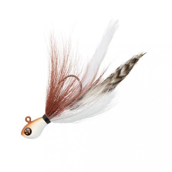 Sakura - R JIG BUCKTAIL 14 G - BS (Brown Shad) - Gevederde Jigkop