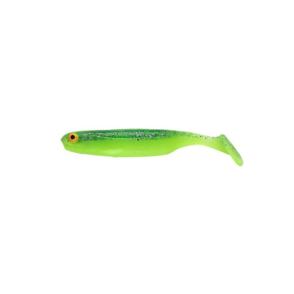 Sakura Shadura Rigged 120 Softbait UV Purple Charteuse 120mm - 10gr - Ready Rig - Vooraf gemonteerd
