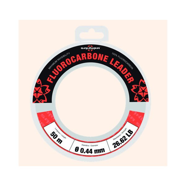 SAKURA FLUOROCARBON LEADER 0,445mm fluorocarbon onderlijn / lijn