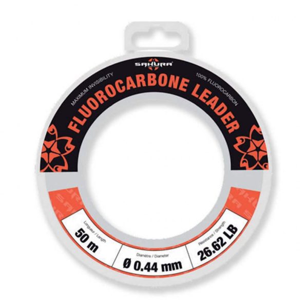 Sakura - FLUOROCarbon LEADER - 50M - 0.500 mm / 31.14 Lb. Test - 14,15 kg - Onderlijn - Fluorocarbon