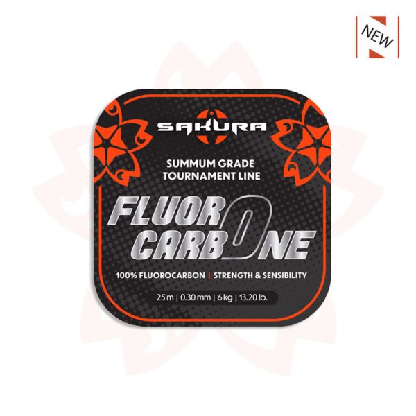 Sakura - FLUOROCARBONE - 25 M - 0.28 mm / 5,35 Kg - 11,7 Lb. - Onderlijn - Fluorocarbon