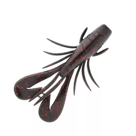   Sakura Zarigani Craw Soft Lure 78mm Plastic Kreeft 112 Black Red Glitter