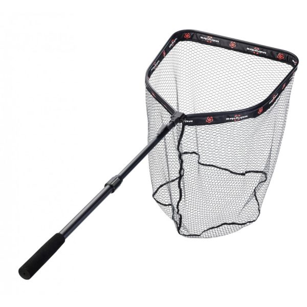 Sakura - Drijvend schepnet SAKURA Rubber Mesh Special Float Tube - 55x50x65cm - Schepnet met handvat - Spin schepnet