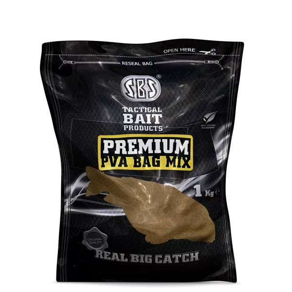 SBS Premium Pva Bag Mix Krill & Heilbot Lokvoer 1kg