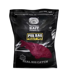 Sbs Pva Bag Pellet Mix 500G Aardbei