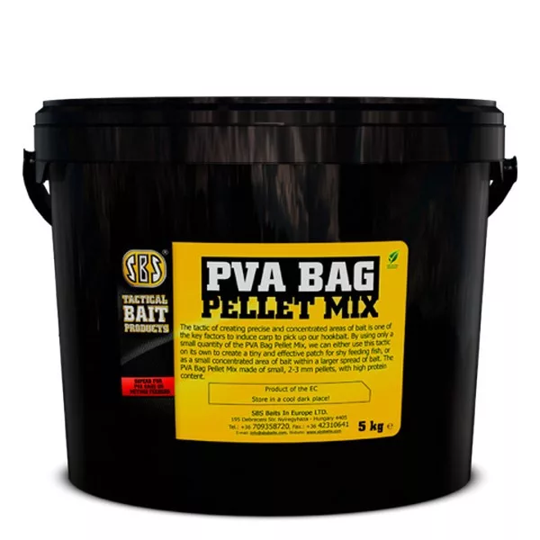 SBS PVA Bag Pellet Mix Zwart Natuurlijk 1kg