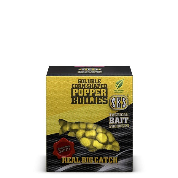 Sbs Soluble Corn Shaped Popper Boilies 8, 10 Mm Inktvis & Octopus 20 Gr