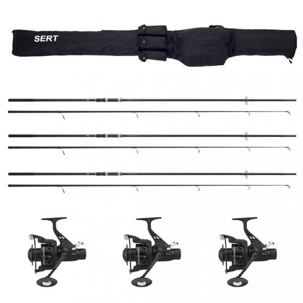 Sert 3x Carp Training 10-2 Hengel en 3x Carp Training HRS 401 FD Molen Set