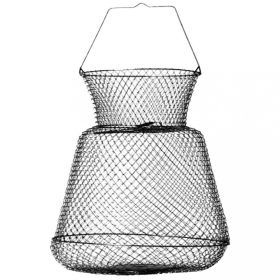   SERT - OVAL SHAPE WIRE BASKET 28x33CM BLACK - Leefnet - Traditioneel leefnet - Draadnet