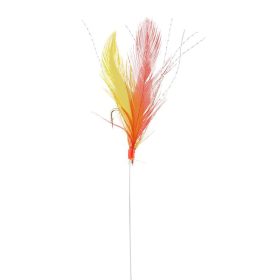   SRT Sabiki Red and Yellow Feathers 135cm 5H 3/0 Voorgemonteerde haak 5st