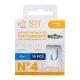 SRT Hamecon Monte Special Trout Reversed Blue 0,16mm 70cm Monofil 10 Voorgeknoopte Haak 10st