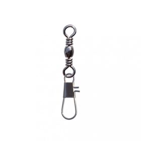   SERT - INTERLOCK SNAP + BARREL SWIVEL BLACK N°6 X8 - Draaiwartel