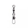 SERT - INTERLOCK SNAP + BARREL SWIVEL BLACK N°8 X10 - Draaiwartel