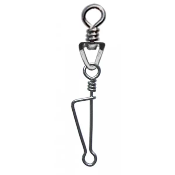 SERT - ITALIAN SWIVEL & SNAP LINK - NICKEL N°0 X8 - Draaiwartel