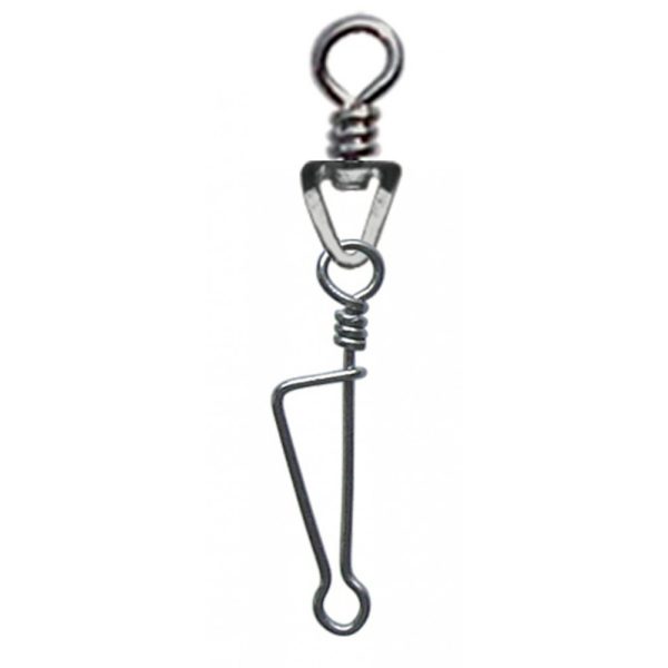 SERT - ITALIAN SWIVEL & SNAP LINK - NICKEL N°1 X8 - Draaiwartel