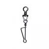 SERT - ITALIAN SWIVEL & SNAP LINK - BLACK N°3 X8 - Draaiwartel