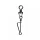 SERT - ITALIAN SWIVEL & SNAP LINK - BLACK N°4 X6 - Draaiwartel