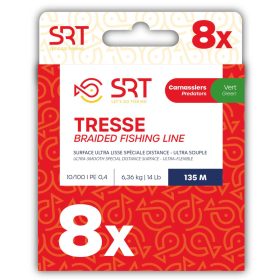Sert Tresse 8x SRT Mosgroene Gevlochten Lijn 0,24mm 135m