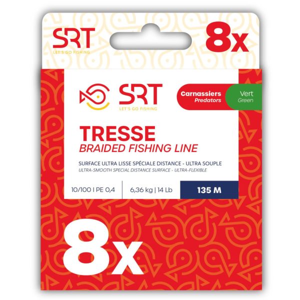 Sert Tresse 8x SRT Mosgroene Gevlochten Lijn 0,24mm 135m