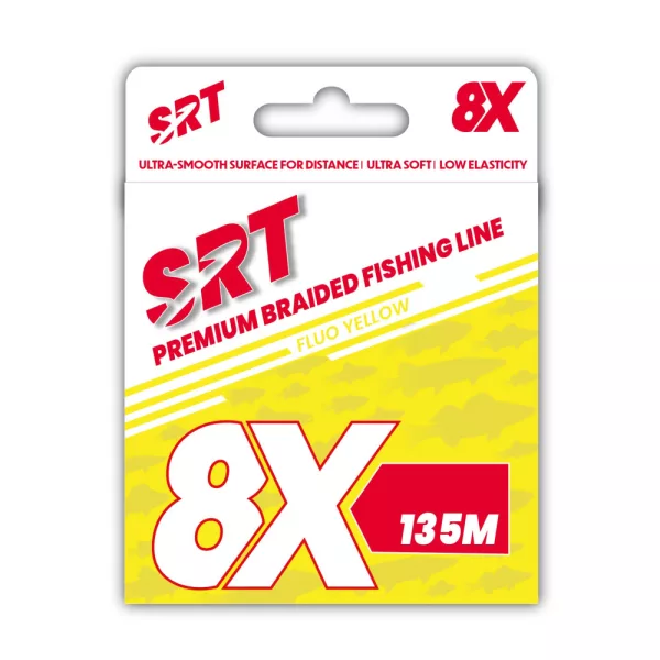 Sert Tresse 8x Srt Fluo Geel Gevlochten Lijn 0,10mm 135m