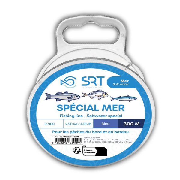 SRT Nylon Special Saltwater 0,18mm 300m Blauwe Monofil Hoofdlijn