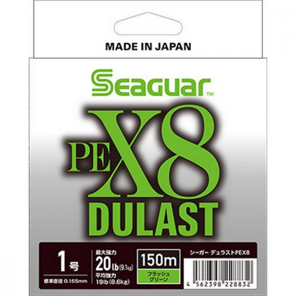 Seaguar Dulast PEX8 Flash Green 0,128mm 150m Gevlochten Hoofdlijn