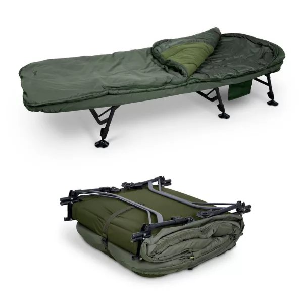 Sonik Bank-Tek 5 Season Sleep System Wide 220x100x62cm Visbed met Slaapzak