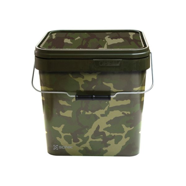 Sonik Camo Square Bucket 10l Emmer