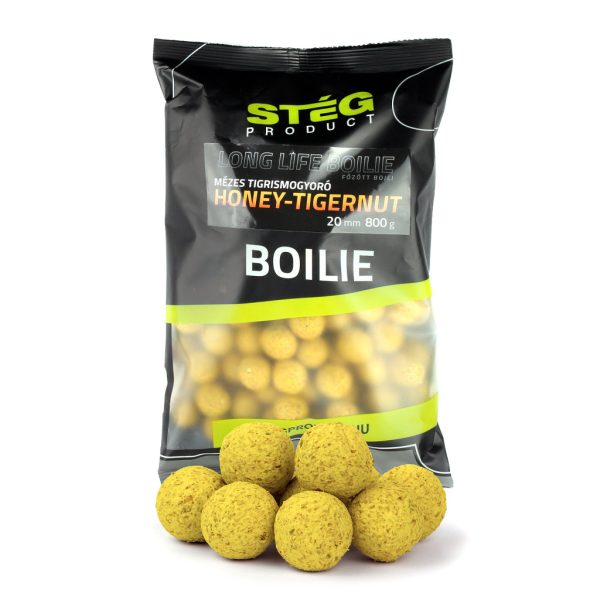 Stég Long Life Boilie 20mm Honing-Tijgernoot Voerboilie 800gr