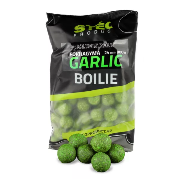 Stég Soluble Boilie Garlic 24mm Etetőbojli 800gr