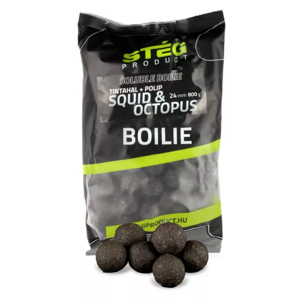 Stég Soluble 24mm Tintahal-Polip Oldódó Etetőbojli 800gr