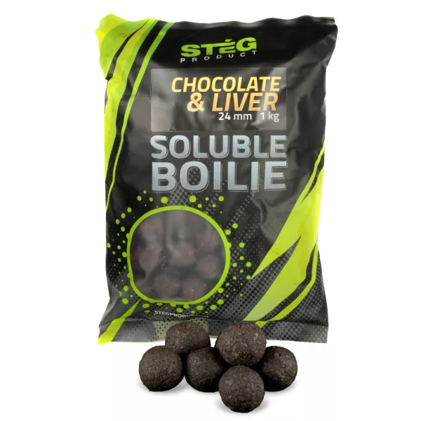 Stég Product Oplosbare Bojlie 24mm Chocolade-Lever 1kg