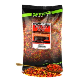 Stég Chocolade-Sinaasappel 3mm Pellet Mix 800gr