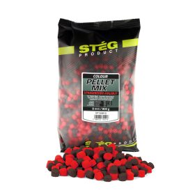 Stég Pellet Mix 8mm Aardbei-Heilbot Pellet 800gr