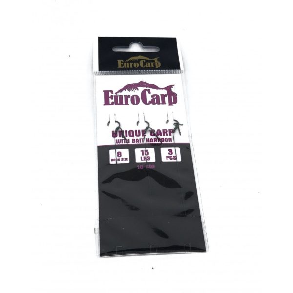 EuroCarp Voorgebonden Gevlochten Feeder Onderlijn Met Aaspen - Unique Carp 8