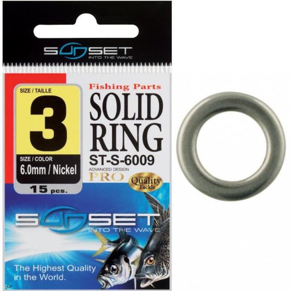 Sunset - SOLID RING ST-S-6009  N3  6.0MM X15 - Metalen ring