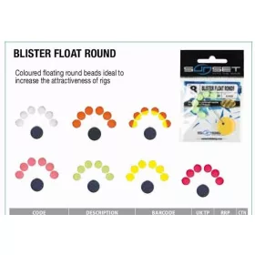 Sunset - BLISTER FLOAT ROND FOSFOR ROZE 8mm - Stoppervlotter