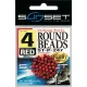 Sunset - HARDE RONDE KRALEN ROOD 3mm X60 - Rubberkraal