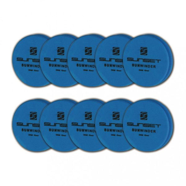 Sunset - SUNWINDER 65MM - BLAUW - 10PCS - EVA onderlijnhouder