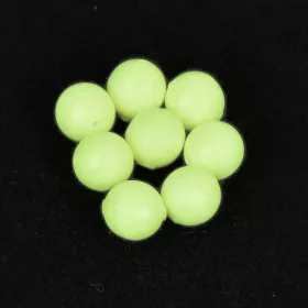   Sunset - DRIJVENDE RONDE KRALEN LICHTGEVEND GROEN 6mm X20 - Stopper