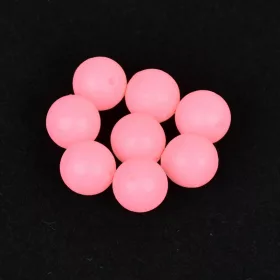   Sunset - DRIJVENDE RONDE KRALEN LICHTGEVEND ROZE 6mm X20 - Stopper