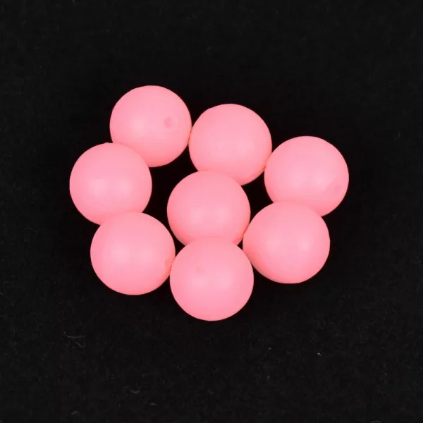 Sunset - DRIJVENDE RONDE KRALEN LICHTGEVEND ROZE 8mm X20 - Stopper