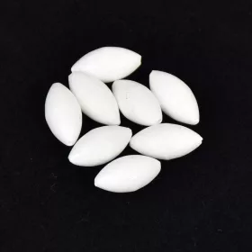 Sunset - DRIJVENDE OVALE KRALEN WIT 5x10mm X20 - Stopper
