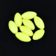 Sunset - DRIJVENDE OVALE KRALEN FLUOR GEEL 5x10mm X20 - Stopper