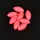 Sunset - DRIJVENDE OVALE KRALEN FLUOR ROZE 5x10mm X20 - Stopper