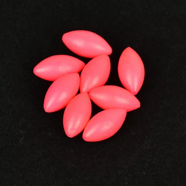 Sunset - DRIJVENDE OVALE KRALEN FLUOR ROZE 5x10mm X20 - Stopper