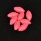 Sunset - DRIJVENDE OVALE KRALEN FLUOR ROZE 5x10mm X20 - Stopper